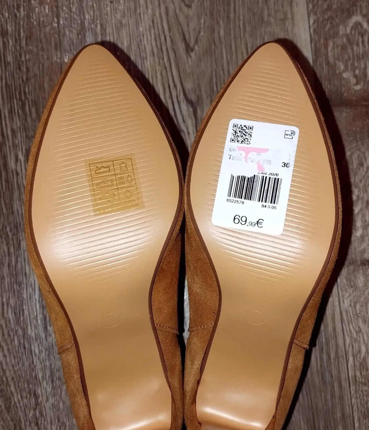 Демісезонні ботильони з натуральної замші від французького бренду etam 5