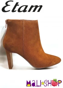 Демісезонні ботильони з натуральної замші від французького бренду etam