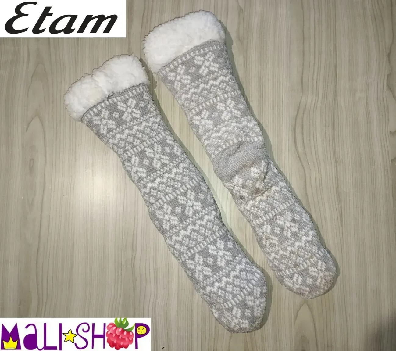 Шкарпетки - тапки теплі від французького бренду Etam