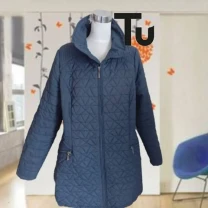 TU  Полупальто женское демисезонное т синее на 52