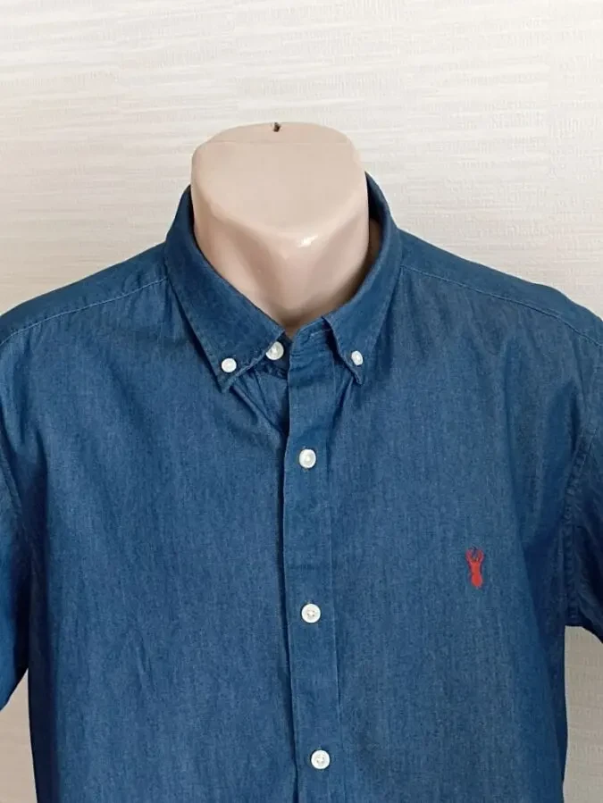 Next Летняя красивая мужская рубашка короткий рукав тонкий по 3