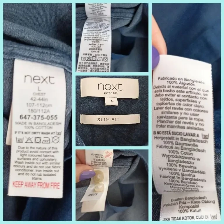 Next Летняя красивая мужская рубашка короткий рукав тонкий по 9