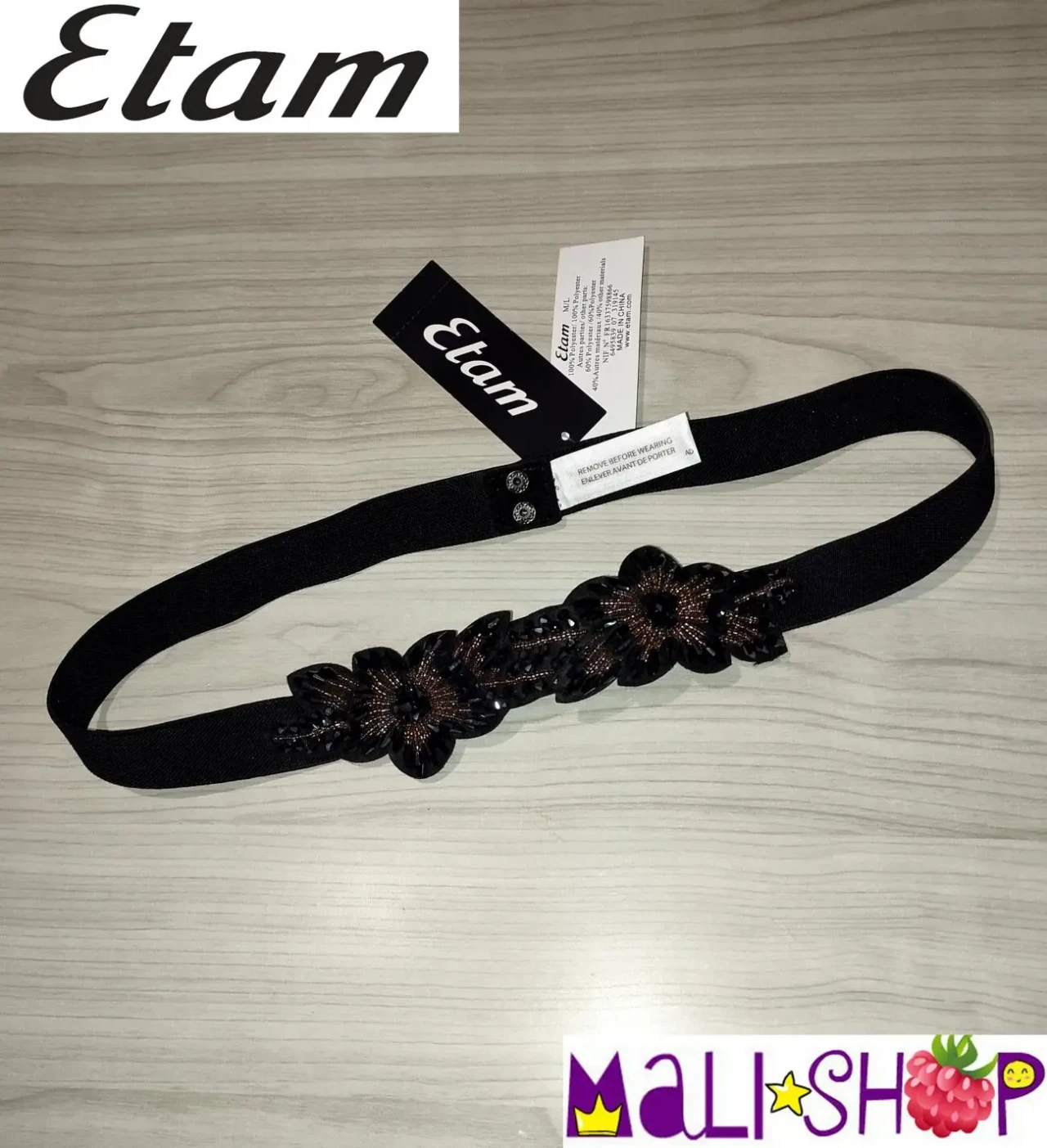 Пасок розшитий бісером від французького бренду etam 2