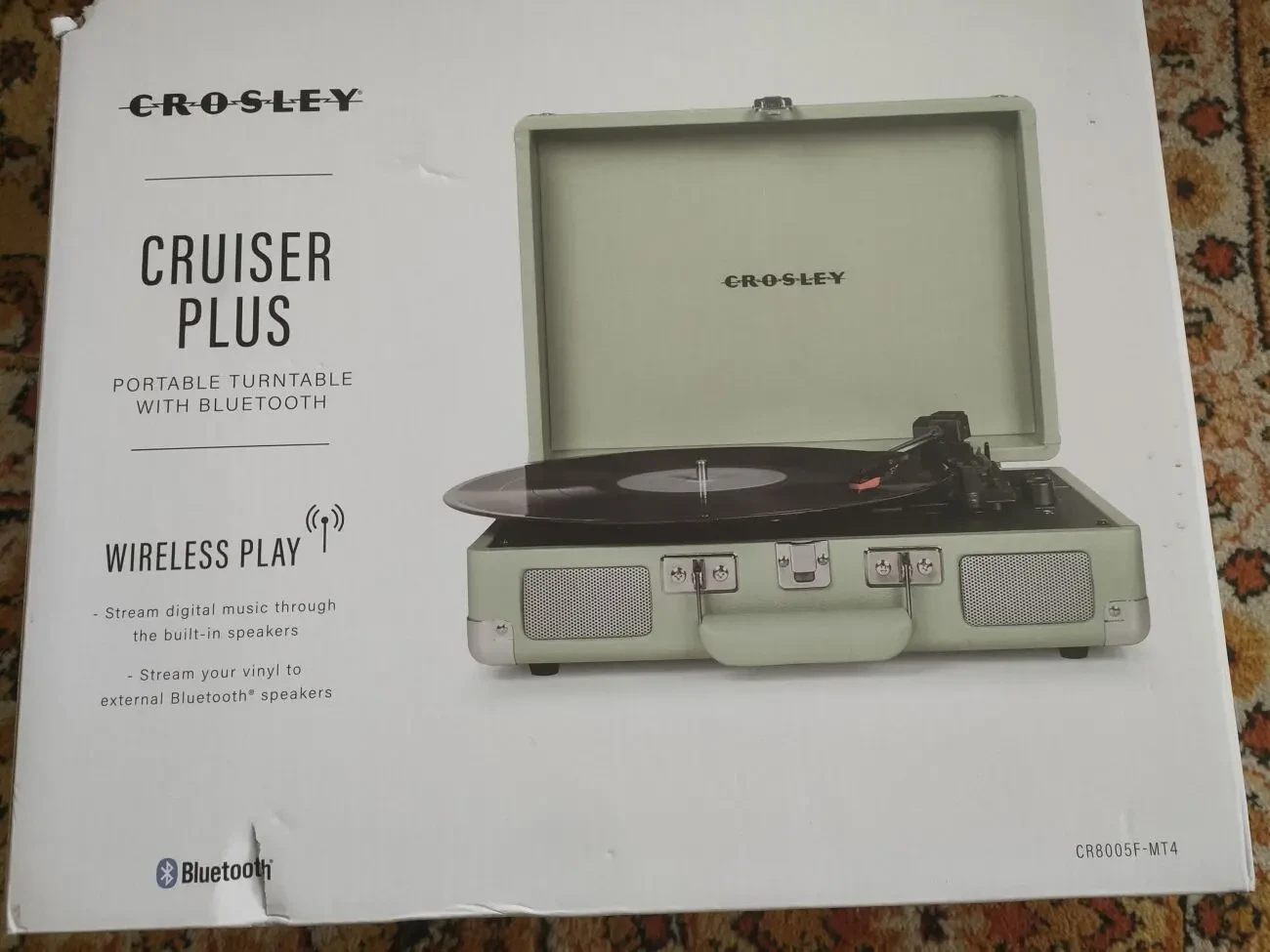 Вініловий Програвач Crosley Cruiser CR8005F Plus , грамофон НОВИЙ 4