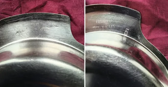 Миска тарелка надежная, толстостенный металл нержавейка, 2 шт 10