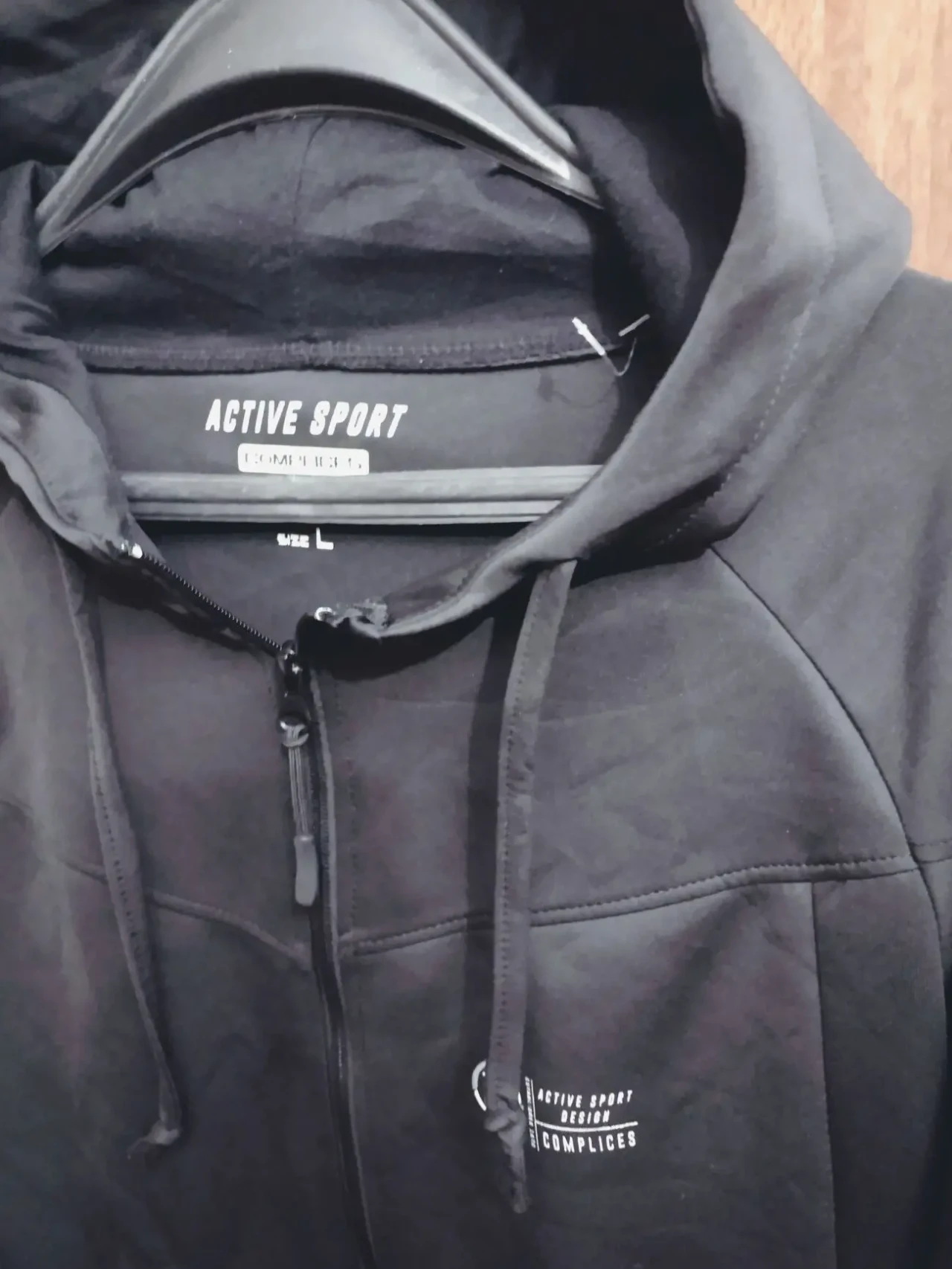 Спортивная мужская кофта Аctive sport, чёрная. 2