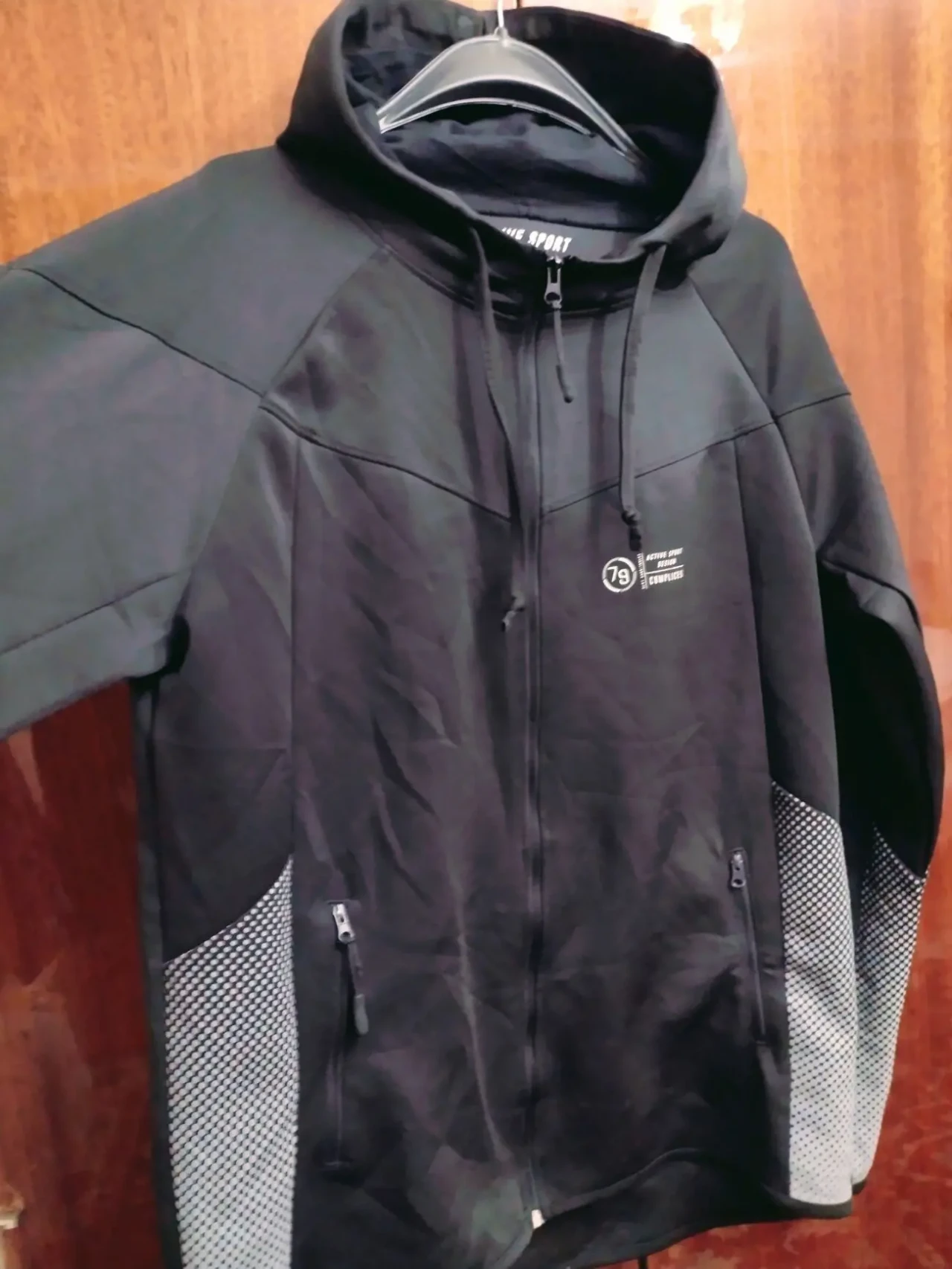 Спортивная мужская кофта Аctive sport, чёрная. 3