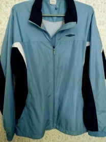 Мужская лёгкая спортивная ветровка, голубая. UMBRO