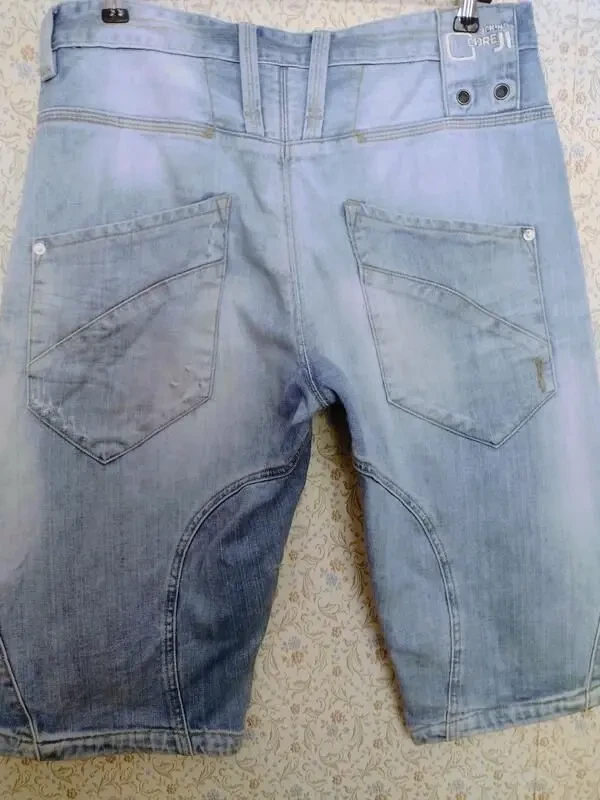 Мужские летние джинсовые шорты. 9
