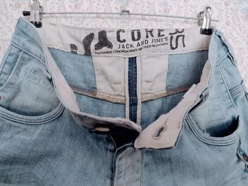 Мужские летние джинсовые шорты. 5