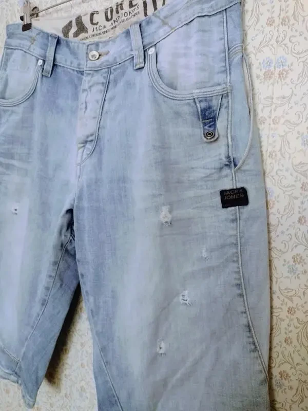 Мужские летние джинсовые шорты. 2