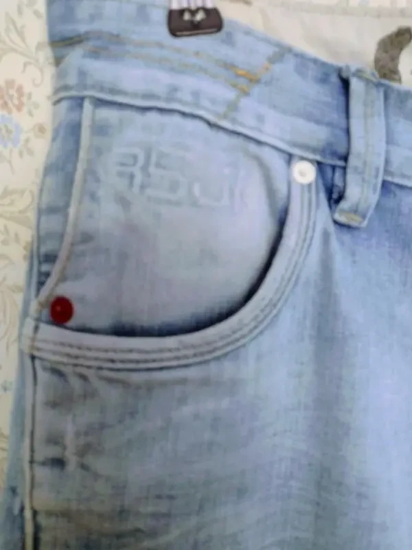 Мужские летние джинсовые шорты. 4