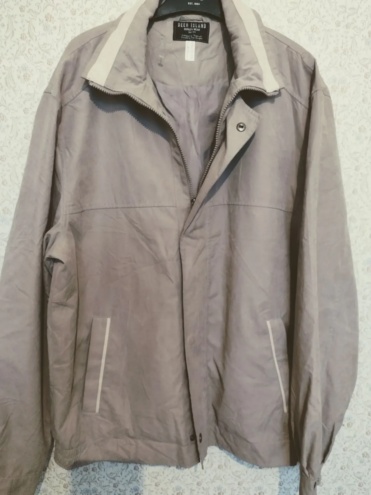 Мужская куртка на весну, 50-54, бежевая.