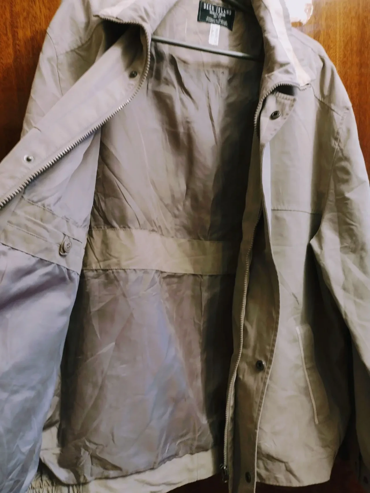 Мужская куртка на весну, 50-54, бежевая. 5