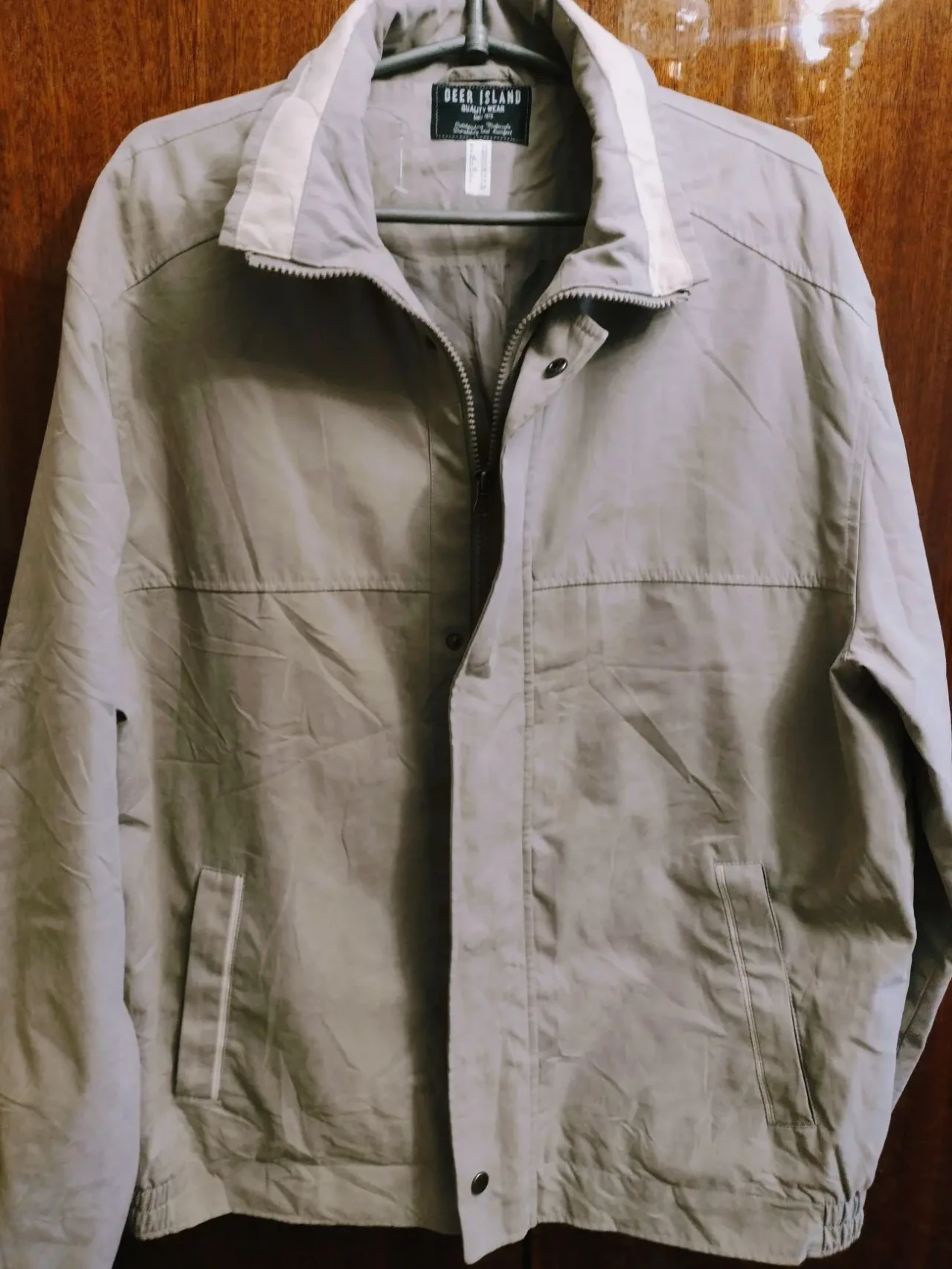 Мужская куртка на весну, 50-54, бежевая. 2