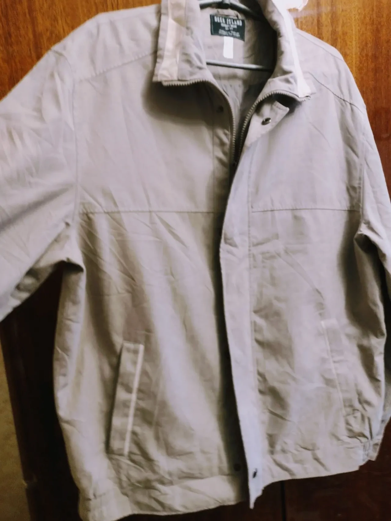 Мужская куртка на весну, 50-54, бежевая. 4