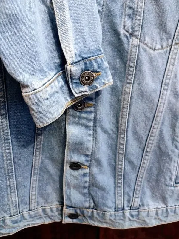 Мужская джинсовая куртка ветровка. 4
