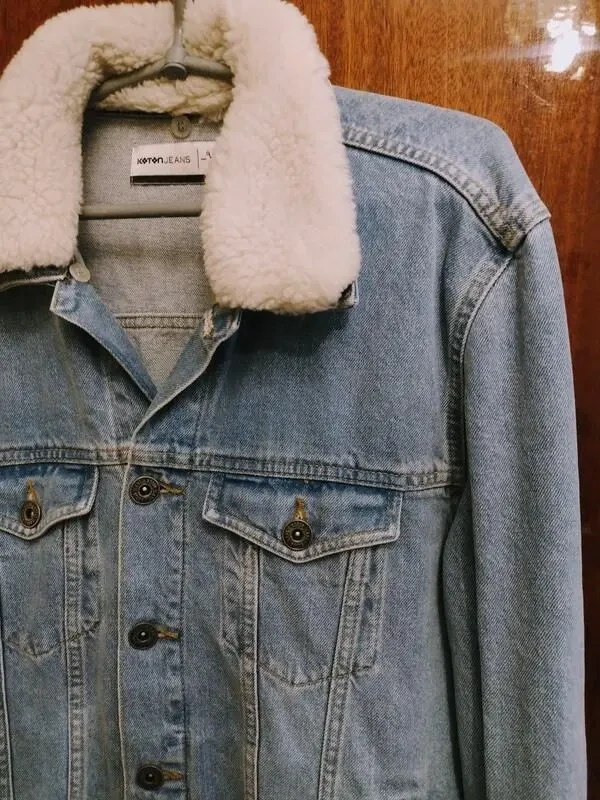 Мужская джинсовая куртка ветровка. 5