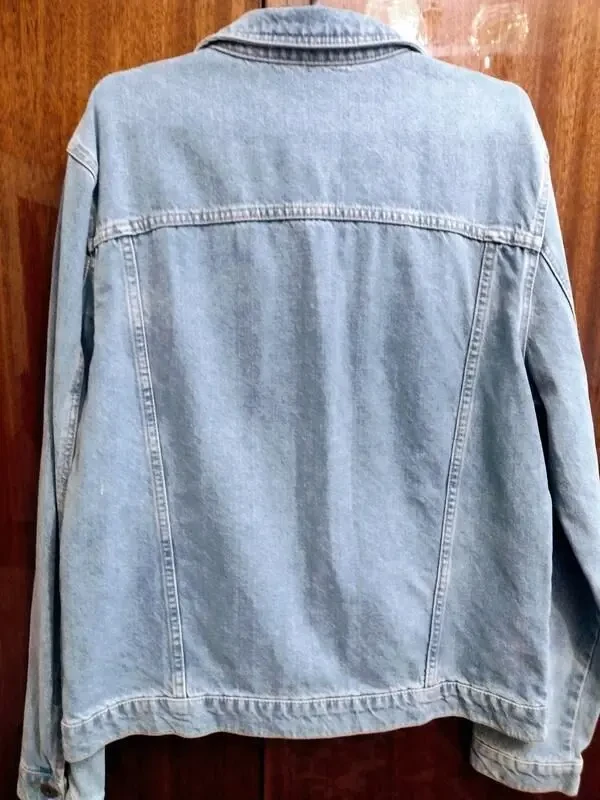 Мужская джинсовая куртка ветровка. 7