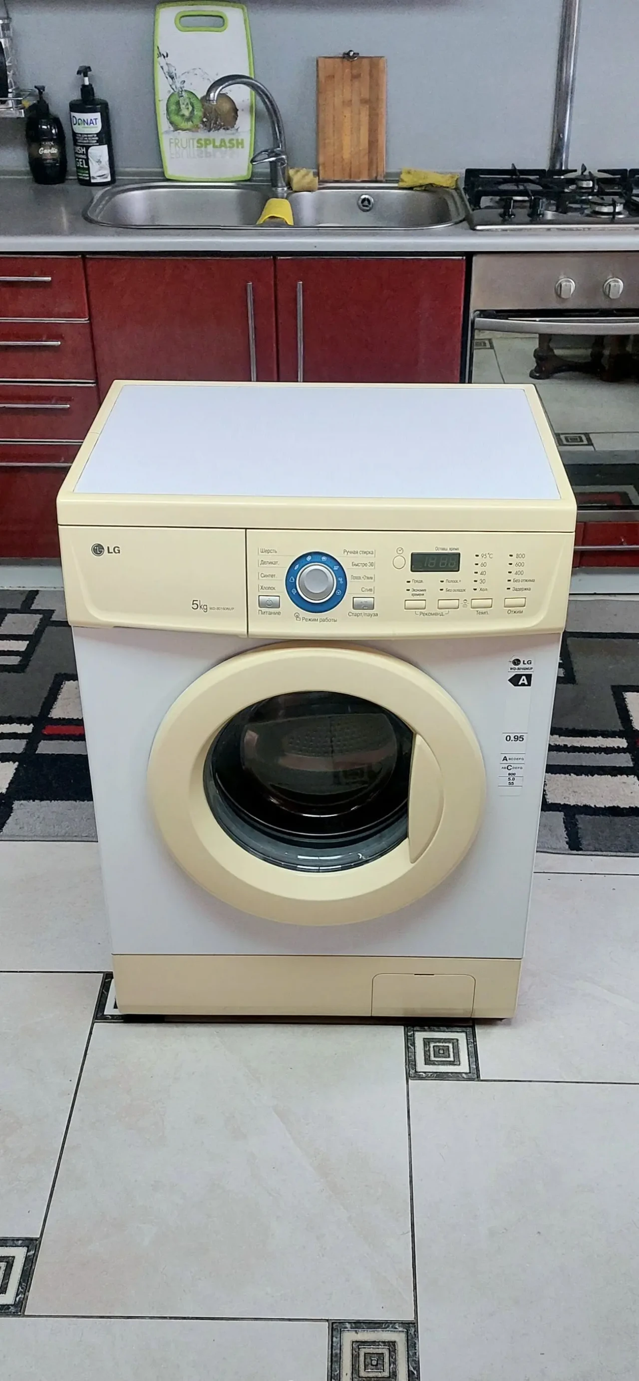Пральна машина LG моделі WD-80160NUP