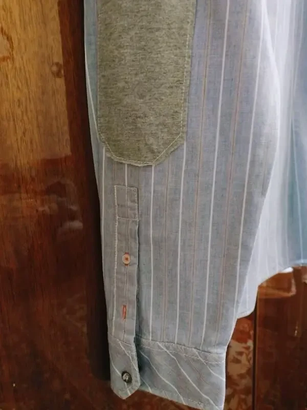 Классная мужская рубашка с карманами, хлопок. 8