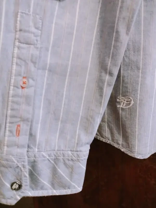 Классная мужская рубашка с карманами, хлопок. 6