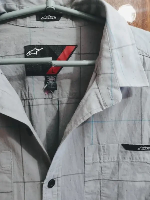 Мужская рубашка с карманами, хлопок. 6