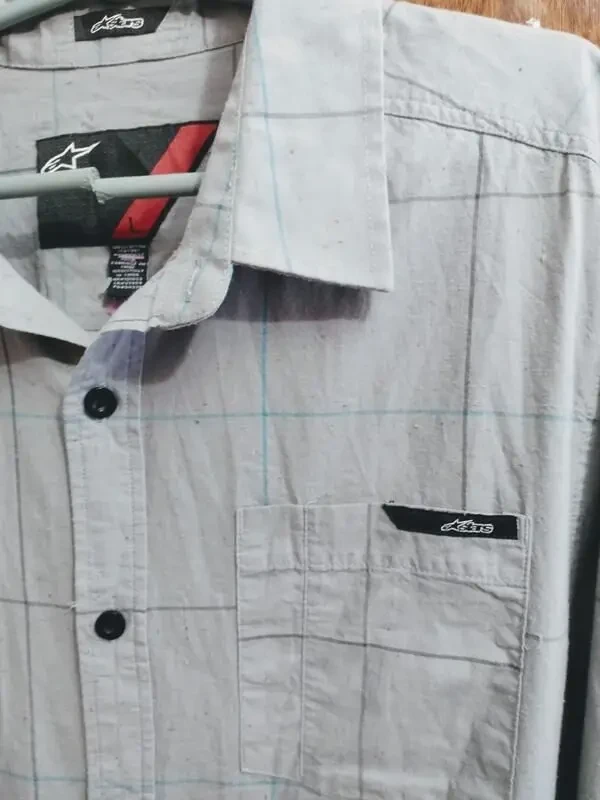 Мужская рубашка с карманами, хлопок. 4