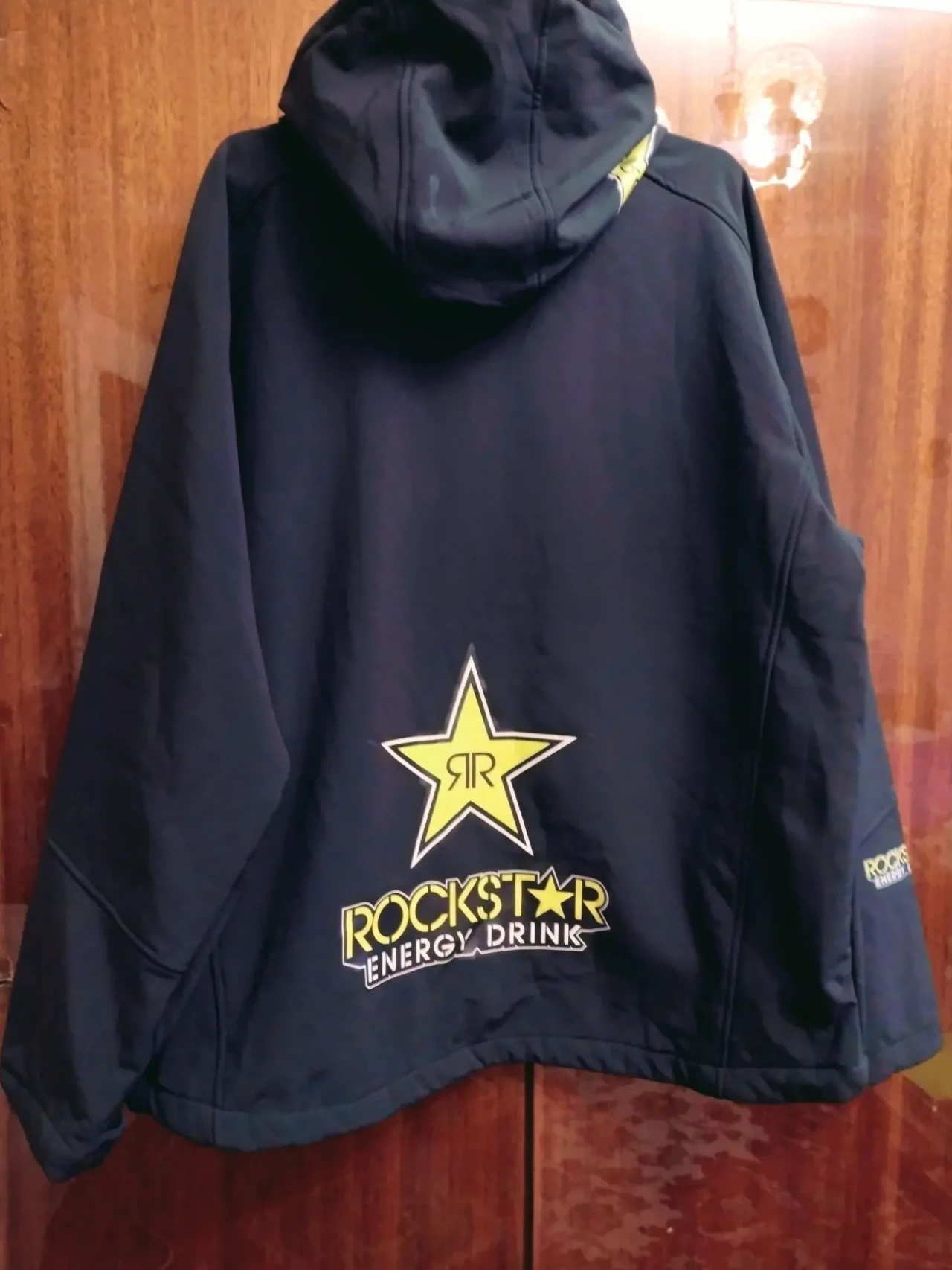 Мужская весенняя куртка с капюшоном, чёрная 9