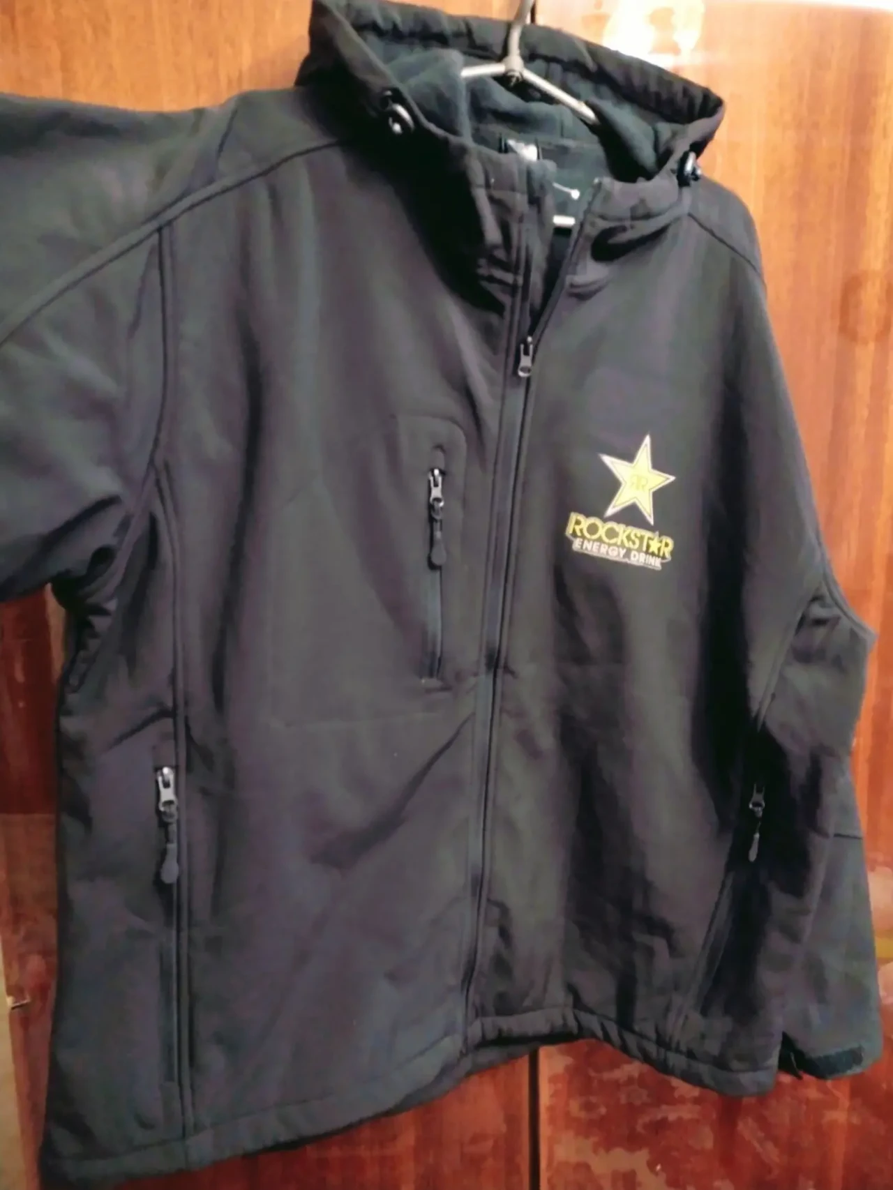 Мужская весенняя куртка с капюшоном, чёрная 3