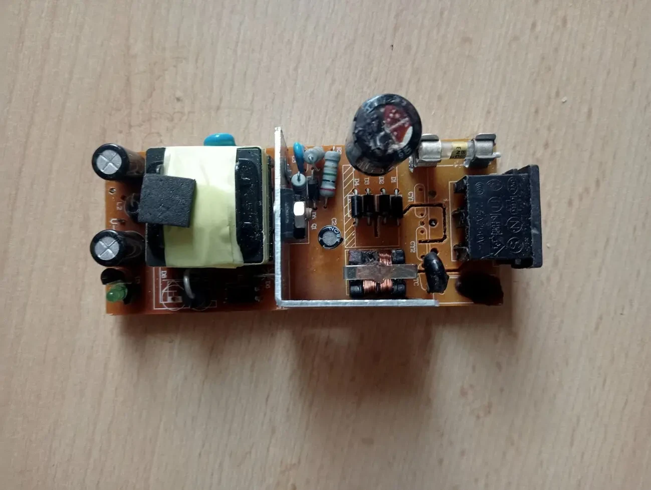 Плата до блоку живлення