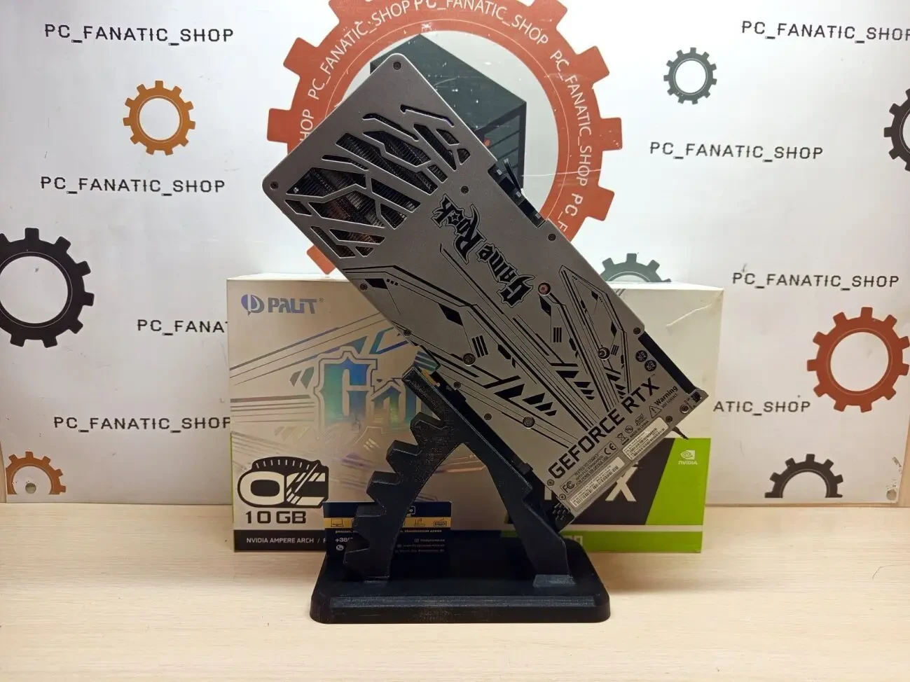 Відеокарта Palit GeForce RTX 3080 GameRock V1 (NED3080U19IA-1020G/LHR) 2