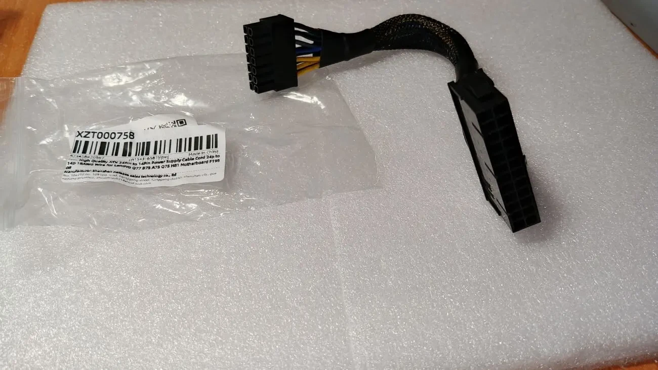 Переходник питания Lenovo 24pin-14pin Q77/A75/Q75/H81 (Новый) 3