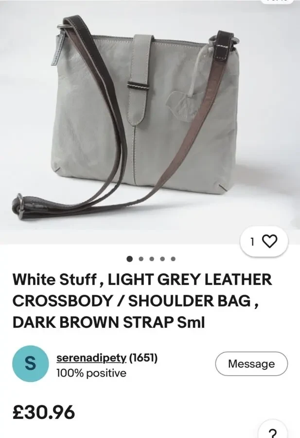 Фірмова шкіряна сумка White Stuff 10