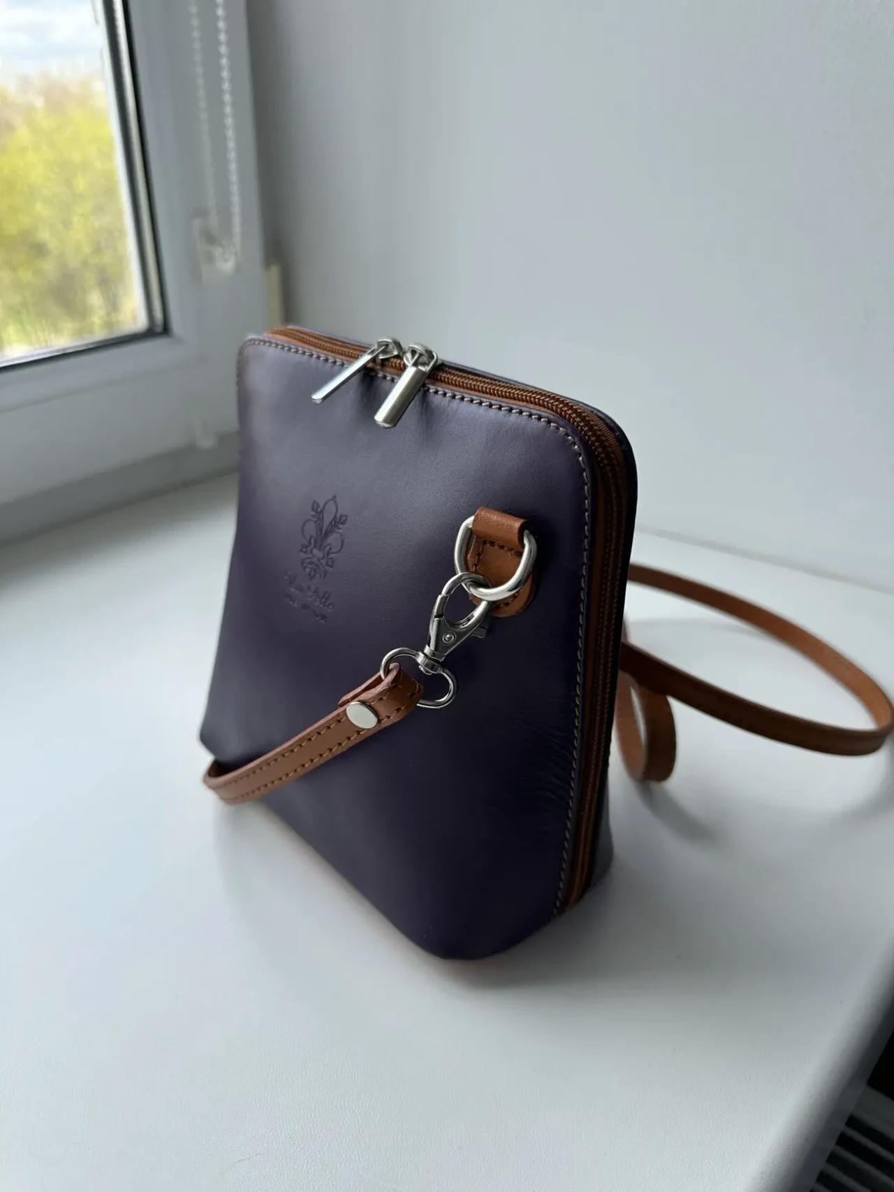 Шкіряна італійська сумочка VeraPelle 2