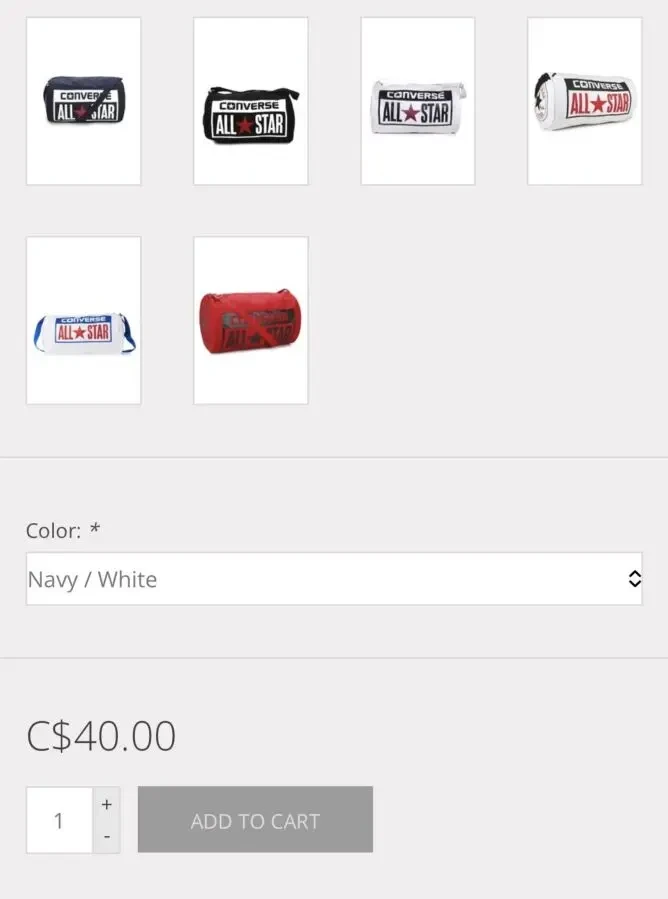 Фірмова спортивна  сумка Converse LEGACY 10