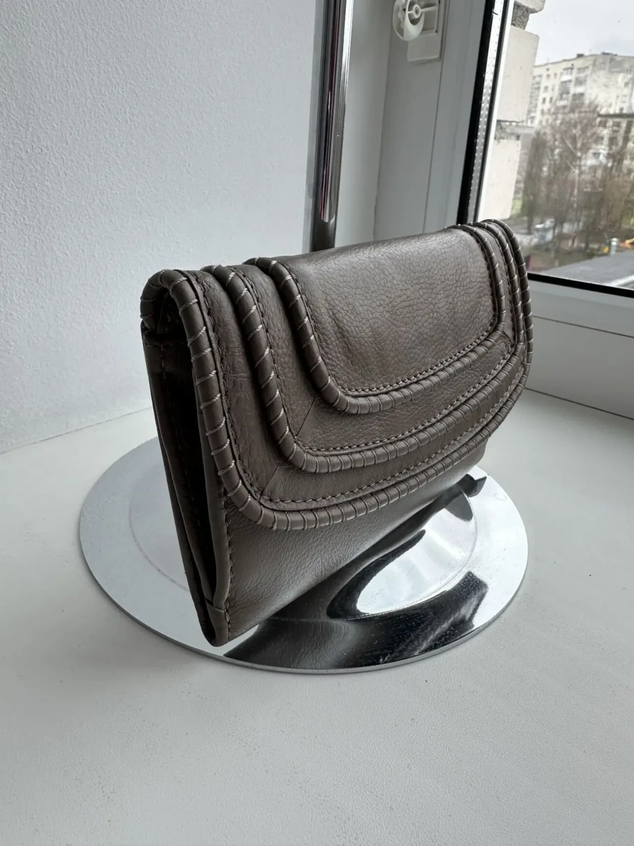 Новий шкіряний фірмовий багатофункціональний гаманець портмоне 6