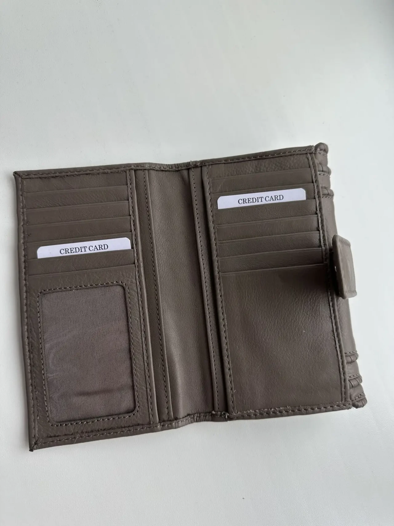 Новий шкіряний фірмовий багатофункціональний гаманець портмоне 9