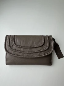 Новий шкіряний фірмовий багатофункціональний гаманець портмоне