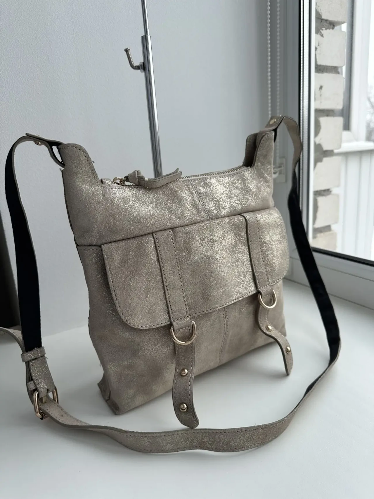 Нова фірмова шкіряна сумка кросбоді Next 2