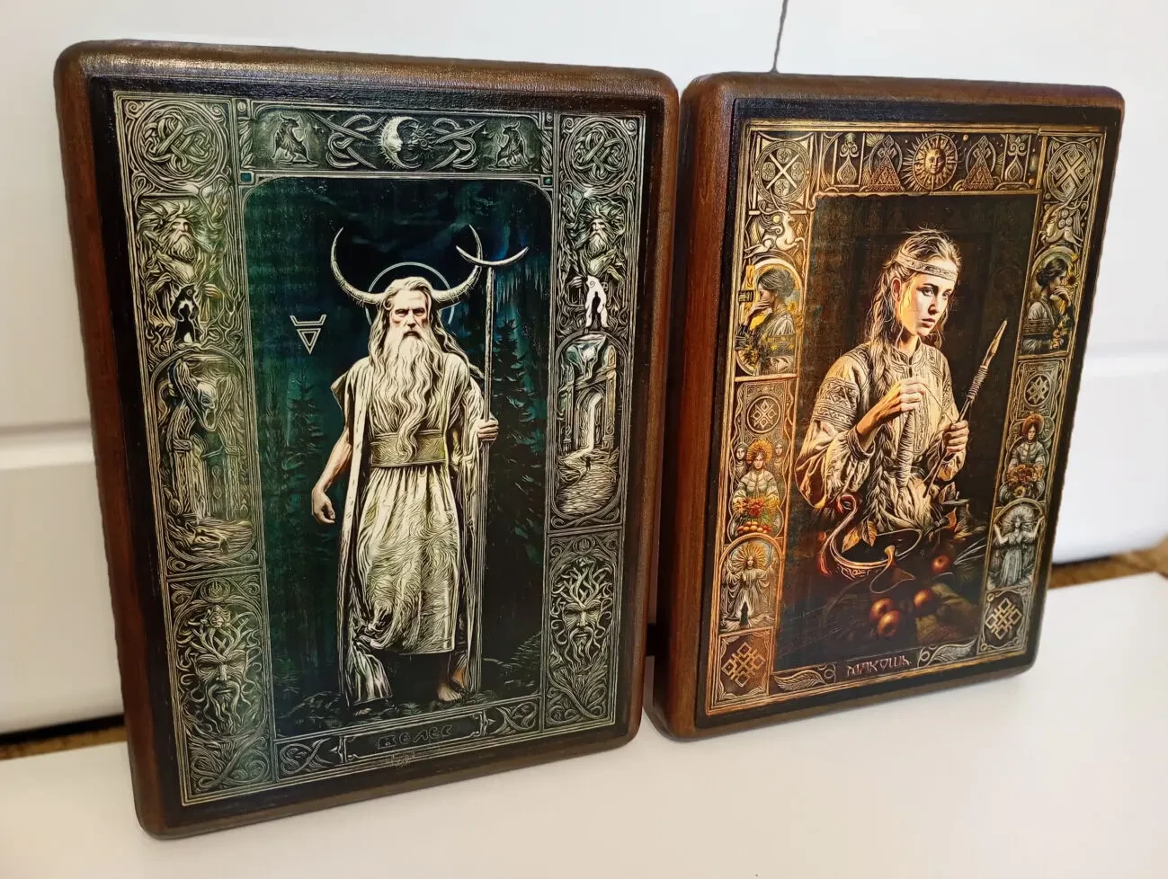 Велес Славянский Бог Оберег Образ на дереве Кумир 2