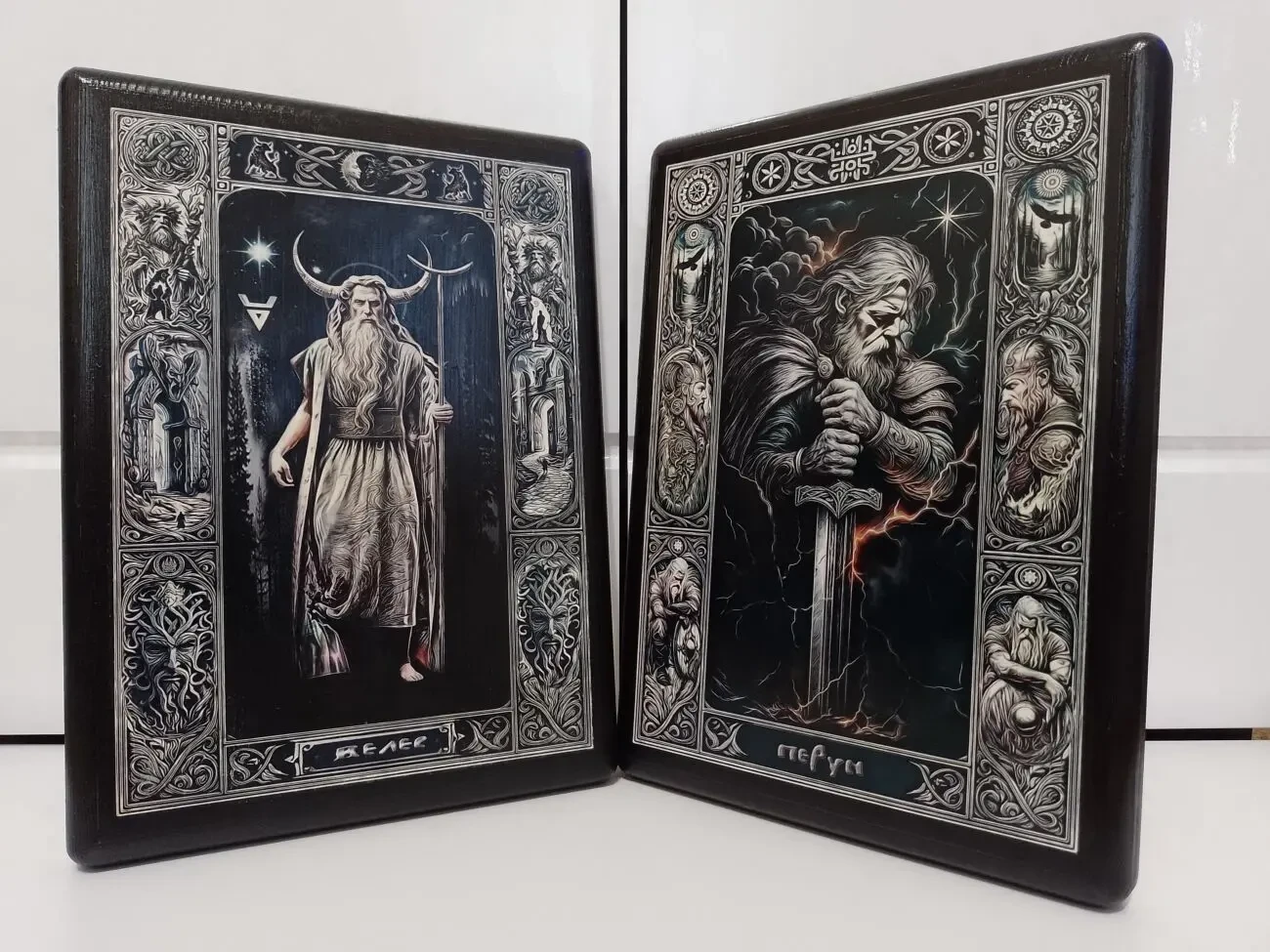 Велес Славянский Бог Оберег Образ на дереве Кумир 3