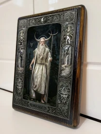 Велес Славянский Бог Оберег Образ на дереве Кумир