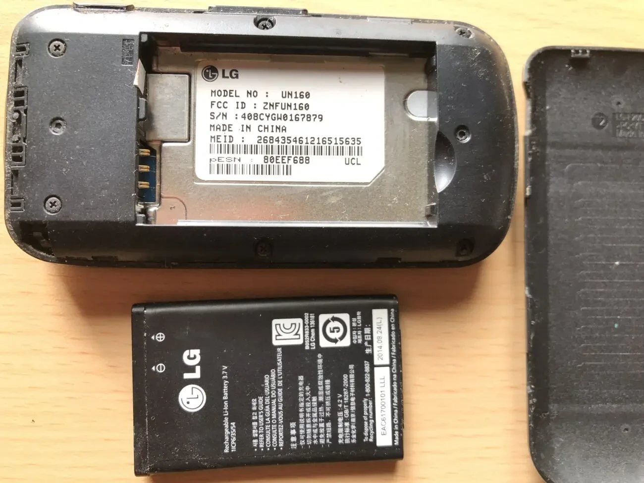 LG UN160 Envoy II Flip Phone Розкладний телефон-розкладачка 8