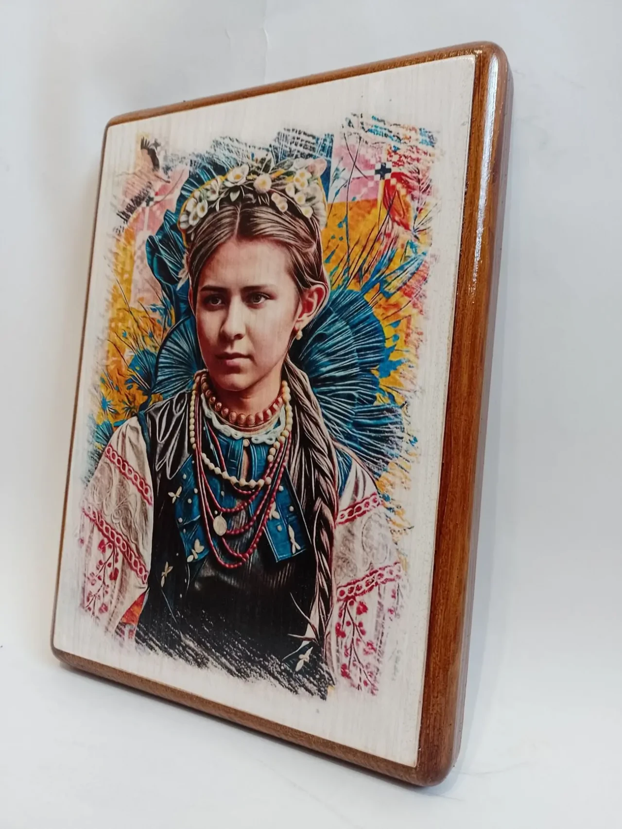 Леся Українка Фото портрет / картина на дерев / Сучасний Арт 3