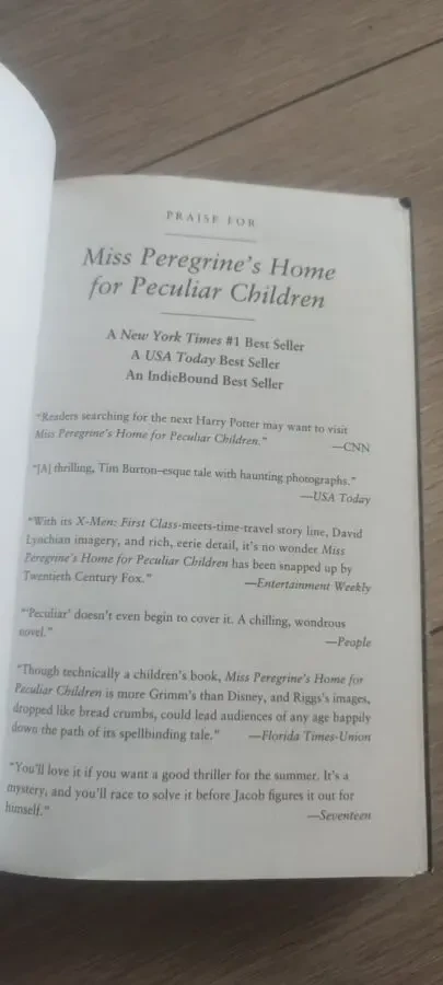 Рэнсом Риггз. Дом странных детей Miss Peregrine's Peculiar Children 2