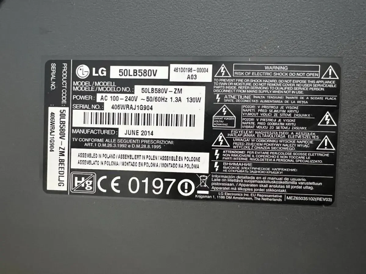 телевізор  LG 9