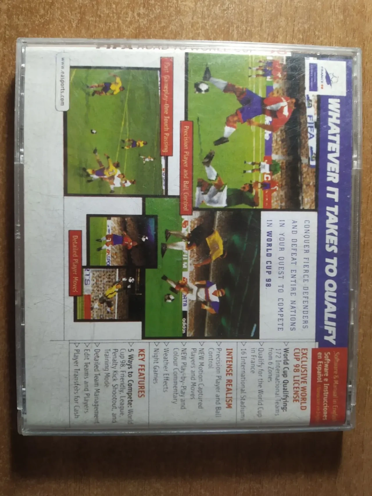 cd fifa road to world cup 98 sony playstation 2