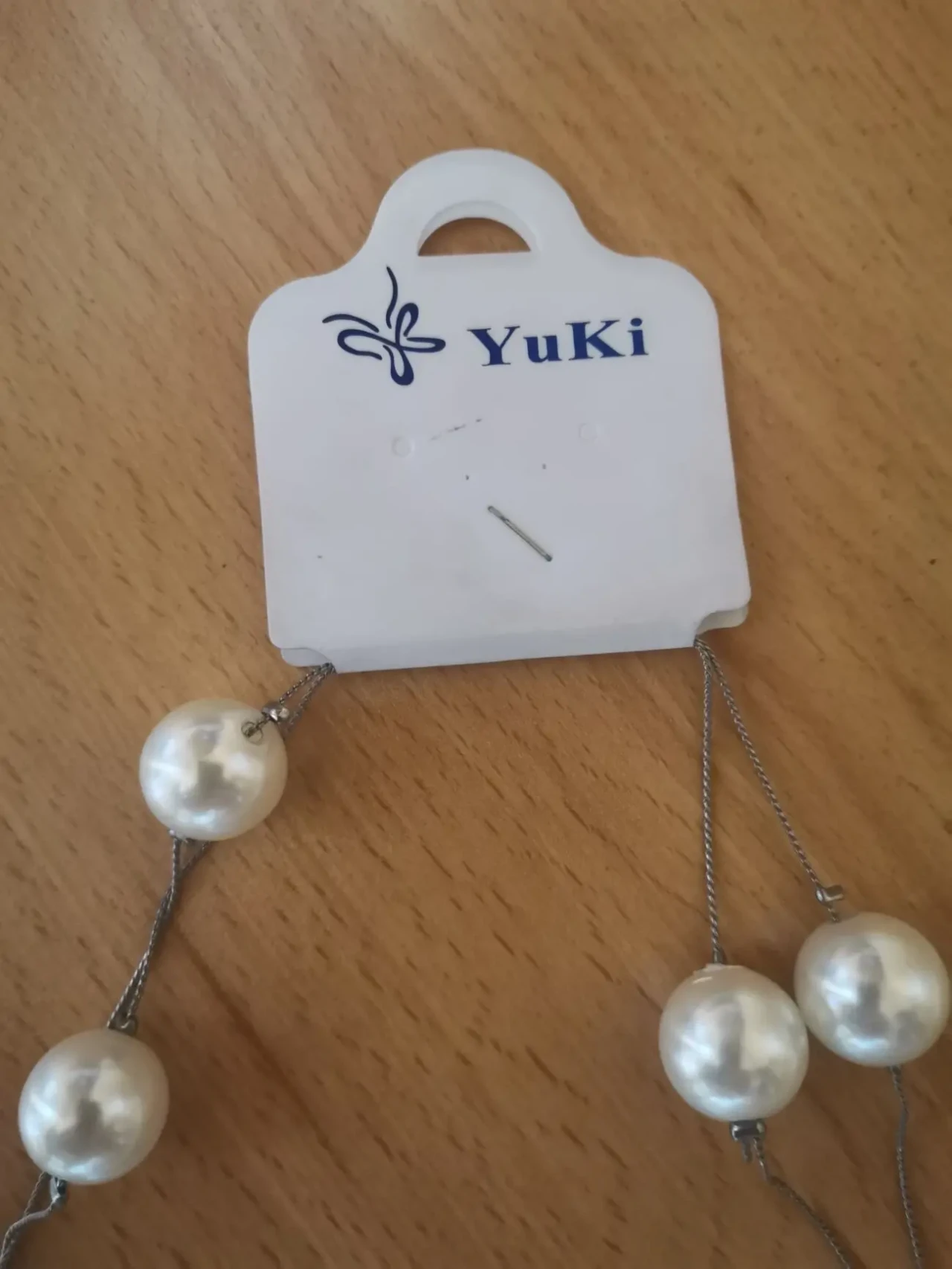 Намисто YuKi з великими штучними перлами 3