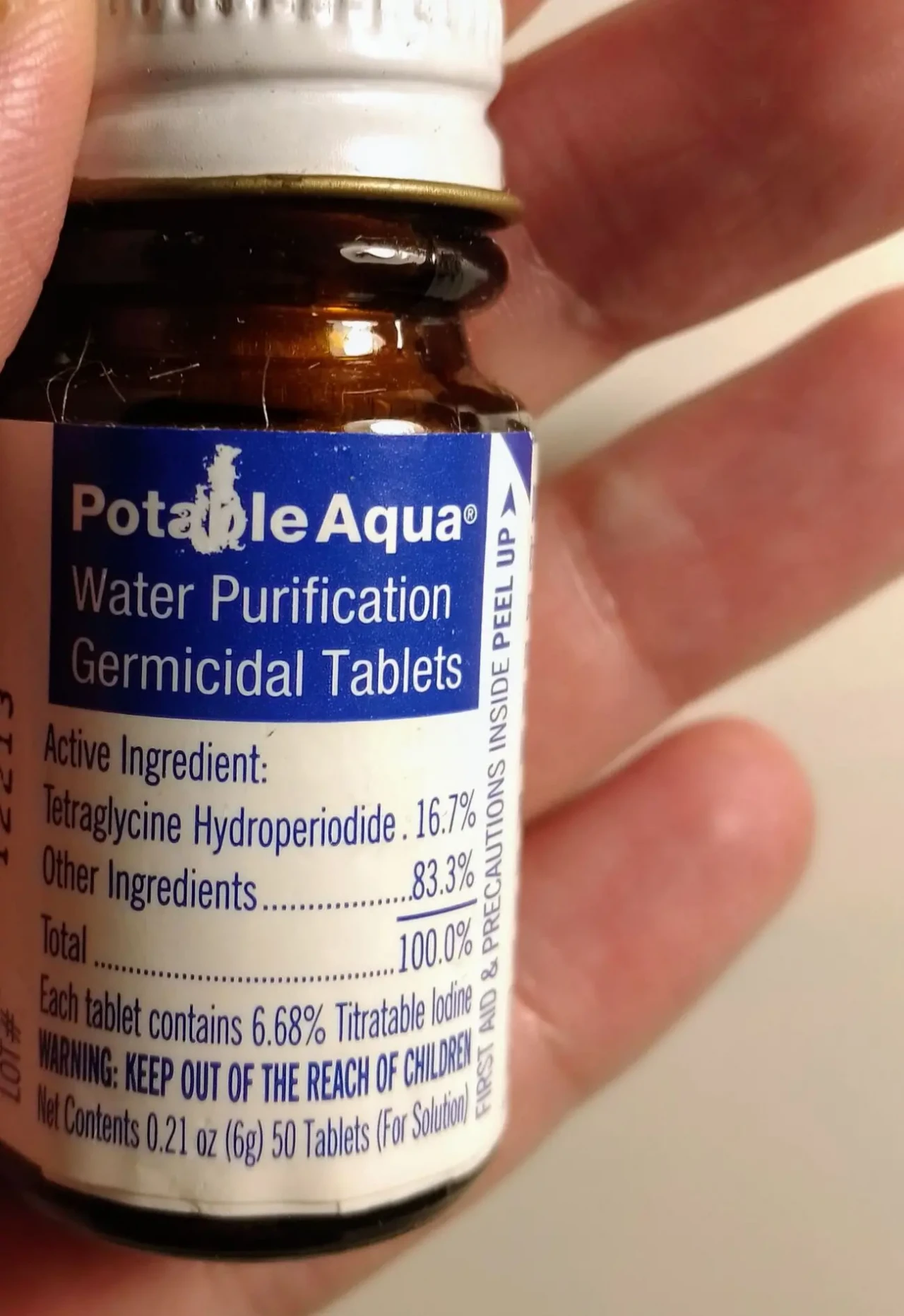 Дезинфицирующее средство для очистки воды Potable Aqua 50 шт 1 банка
